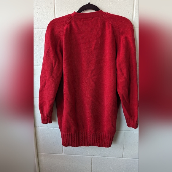 Red vintage cardigan - Size L - Picture 2 of 7